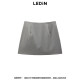Lecho Spliced ​​Rose A-line Skirt Summer New Irregular Kochi Skirt C1GEF2134