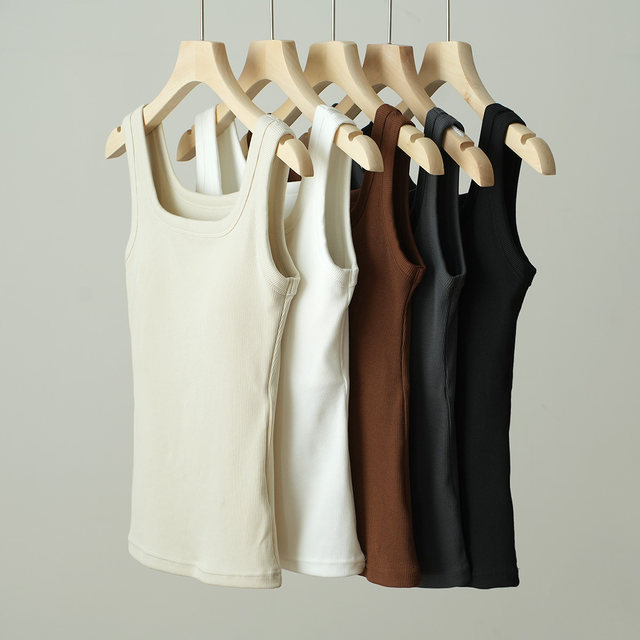 Laiser cotton bamboo fiber ladies exempt bran -thoracic vest wide shoulder suspender bottom top tops summer women's clothing
