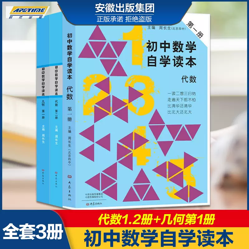 套装全3册初中数学自学读本代数第一册 代数第二