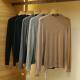 British high-end retro! Full wool blend! versatile and fashionable half-turtleneck sweater for men in autumn and winter solid colors
