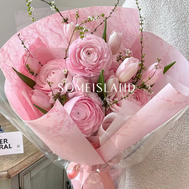 Shirt paper bouquet wrapping paper thickened texture art paper high-end flowers wrapping paper flower art flower shop materials