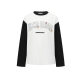 Alexia Sandra Dong Xuan same rabbit badge embellished LOGO rag-shoulder long-sleeved T-shirt 301261