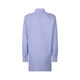 MSGM Spring New Blue White Cotton Striped Letter Embroidery Women's Mid-Length Shirt Yintai Department Store