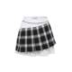 JAC FLEURANT 24 Autumn and Winter Women's Irregular Plaid Spliced ​​Pleated Short Skirt Yintai Department Store 301403