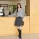 Three Quarters 24 Autumn and Winter A-line wool high waist pleated skirt Yintai Department Store boutique 301355