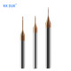 Tungsten steel small diameter coated milling cutter lengthened edge deep groove cutter 0.2 0.3 0.4 0.5 0.6 0.7 0.8 0.9