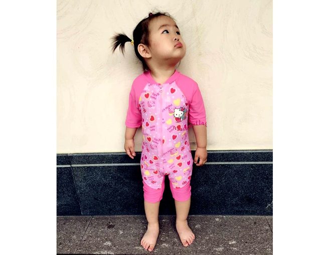 Foreign Trade Children's Swimming Cloths Connected to sunscreen and casual surfing beach clothing men, girls, baby, small, medium young children, fast dry drying
