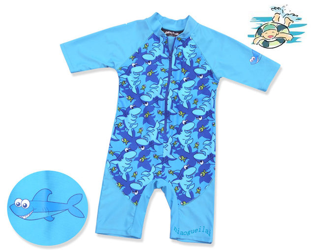 Foreign Trade Children's Swimming Cloths Connected to sunscreen and casual surfing beach clothing men, girls, baby, small, medium young children, fast dry drying
