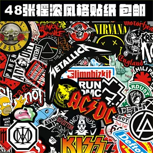 金属贴】Rammstein 德国战车乐队Logo金属摇滚周边手机电脑贴纸-Taobao