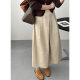 2025 spring boutique casual commuting fashionable large size design sense irregular pleated A-line umbrella skirt skirt for women