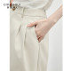 Qiushui Yiren H-shaped wide-leg real pocket casual pants 2025 early autumn new women's casual simple versatile trousers
