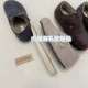 Wool felt Birkenstock shoes for women to increase their height, plus velvet, lazy soft soles, tendon soles, non-slip cotton shoes, lamb wool and cotton commuting