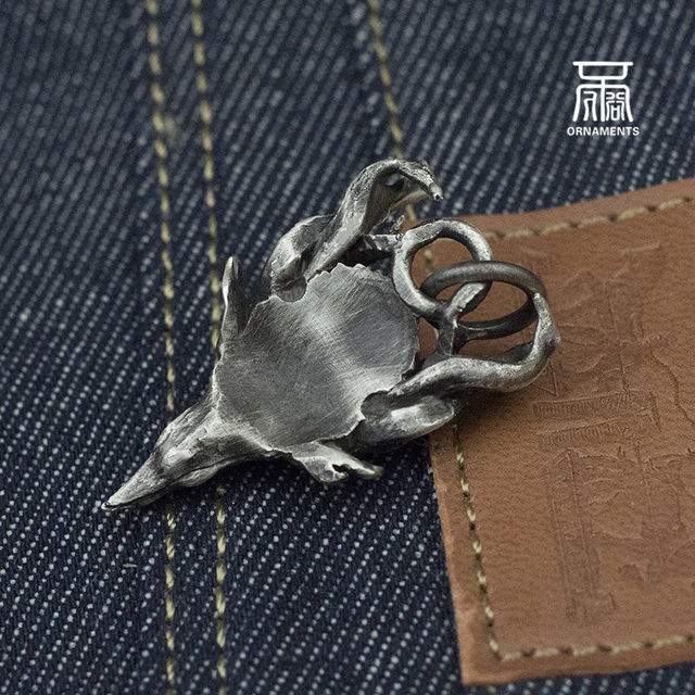 New product gift for boyfriend, personalized jewelry, single faucet pendant, couple necklace ornaments, 925 sterling silver brass