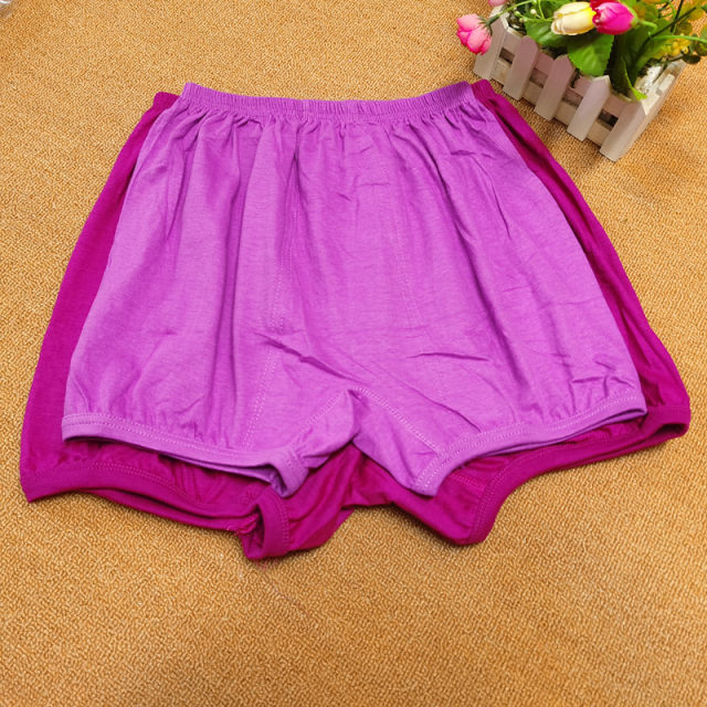 Seniors underwear Lady Grandma Loose Middle-aged Mom Pure Cotton High Waist Flat Side Size Elderly Safety Pants Summer