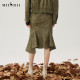 Answer to the fishtail skirt in autumn new product retro commuter style irregular wavy hem skirt 243MB1091