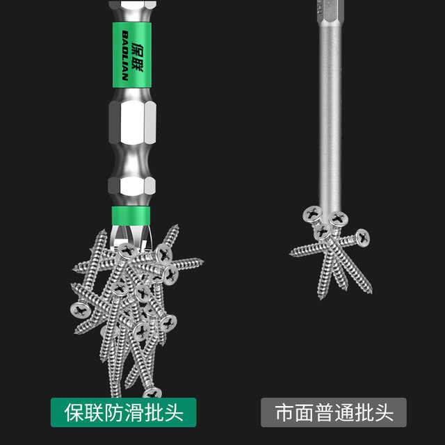 Batch head cross anti-slip strong magnetic ring high hardness electric screwdriver tool hexagonal set electric screwdriver wind screwdriver hand drill