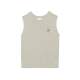 Spot Paul / Joe Sister cute cat pocket loose sleeveless T -shirt vest female blue and white gray
