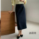 High-end high-waist suit skirt, large-size skirt, autumn and winter small mid-length commuting and slim long skirt for women new style
