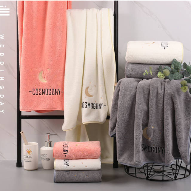 
Adult bath towels are more absorbent than pure cotton, men's and women's towels are more absorbent than pure cotton, three-piece set for bathing and home use