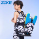 Zhouke Girls and Boys Five-point Triangle Swimming Boxer Panda Series Swimming Bottoms Competition Long Training Professional Swimming Suit