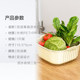 Miaoran vegetable wash basin double drain basket rice sieve household kitchen living room fruit tray thickened water filter vegetable basket fruit basket
