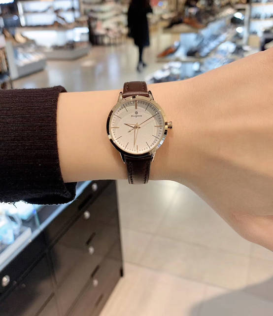 Ost Watch ost spot Korean purchase watch women's business simple commuter brown ...