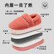 Cotton slippers Female winter 2025 new men's room home confinement wool slippers wear non -slip and warm thick bottom home