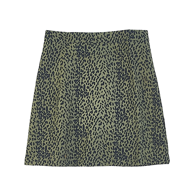 1123 Korean version casual high waist skirt 76808 spring and autumn zipper retro hot girl leopard print hip medium short skirt