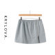 Spring cotton one-piece zipper small butt curtain sweatshirt skirt slit yoga sports running cover strap base elastic skirt