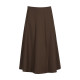 Aosidu autumn high-waisted skirt for women a-line large hem skirt small versatile loose slim mid-length skirt
