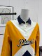 High-quality retro fashionable contrasting polo shirt long-sleeved dress 2025 new sports age-reducing casual style
