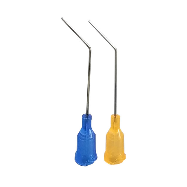 Plastic steel dispensing screw socket bent needle 45 degree elbow needle dispensing machine needle precision dispensing bent needle 1.5 inch bent