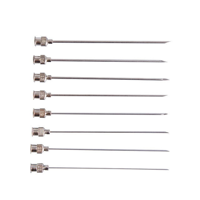 60mm stainless steel extended needle laboratory precision syringe needle metal tip needle flat mouth dispensing needle
