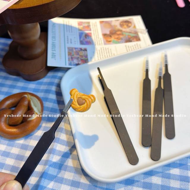 Yesbear handmade round head tweezers clip Diy pinch handmade beads dripping glue flowing handmade ball tool