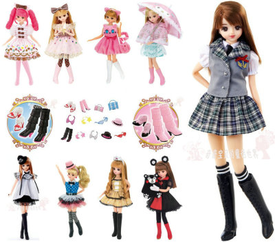 taobao agent TAKARA genuine Jenny Licca Licca doll momoko small cloth BLYTHE shoes medium high boots