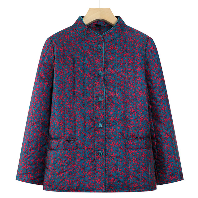 Elderly grandmother's winter small cotton-padded coat lining, middle-aged and elderly female mother's winter coat, cotton-padded clothes, old lady's warm clothes