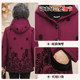 Middle-aged and elderly women 60 years old 70 grandma cotton coat elderly man plus velvet thick coat mother hooded wife cotton coat
