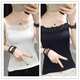 Pure color small suspender vest, female fine shoulder slimness, thin and versatile 1-2 pieces of summer women's student top bottom shirt
