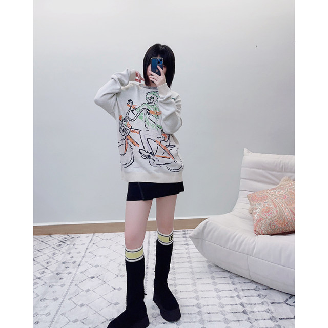 UO Original D Black/Red American Rock Street Waist Short Skirt A-line Mini Skirt Hot Girls High-waisted Boots Dress Slim