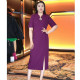 Mantimisi large-size women's fat MM large-size flesh-covering and slimming and age-reducing dress 2025 summer wear new Chinese style