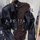 ADD Korean version early autumn new pure slim half high neck pleated design short-sleeved dress hot girl short skirt women