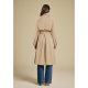The poem specifically selects broad British retro solid color slimming mid-length versatile trench coat for women's 2025 spring new style