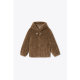 PSALTER Psalm Bath style short loose hooded sheep fur coat for women
