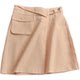 P155 solid color three-dimensional pocket high waist slim A-line skirt summer new short skirt commuter Korean women's skirt skirt