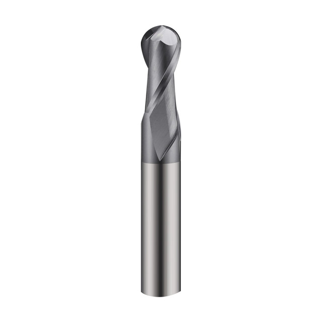 55 degree tungsten steel ball end mill round head spherical 2-edge extended machining center tool carbide end mill