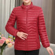 Off-season small cotton-padded jacket for women, short, light velvet cotton-padded jacket, middle-aged cotton-padded jacket, middle-aged and elderly mother’s winter coat, 40 and 50 years old
