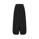 UNR2025 spring and summer new white/black elastic waist comfortable and adjustable casual trousers