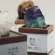 Natural mineral crystal rough stone specimens collection handmade acrylic cube desktop ornaments couple creative gifts
