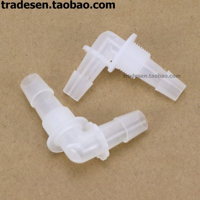 Plastic wear plate elbow, wearing plate connector water tank partition elbow, plastic pagoda joint pagoda hose connector
