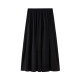 
Shuiyunjian black skirt women's 2025 commuting slim A-line umbrella skirt mid-length skirt
